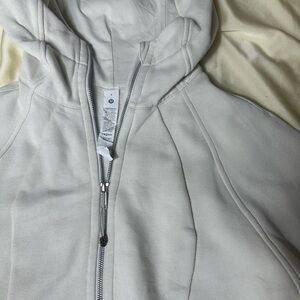 Lululemon Athletica Cream Zip-Up Hoodie. Good condition